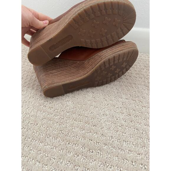 Timberland Heels Women's Danforth Mule Wedge Buckthorne Brown Size 8.5 - Picture 7 of 8